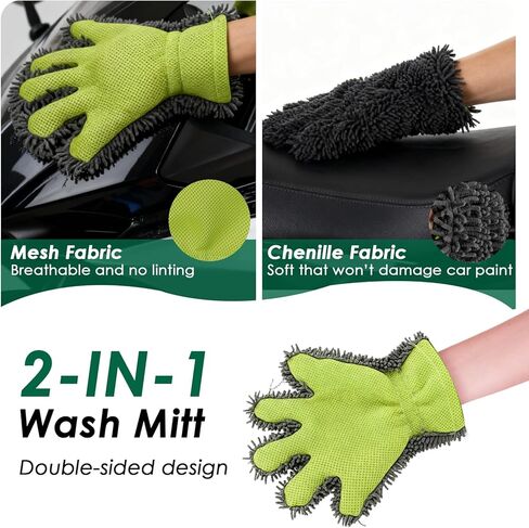 9 Pack Motorcycle Cleaning Kit, Motorcycle Detailing Kit with Chain/Wheel/Rim/Tire Brush, Sponge, Wash Mitt, Detailing Brush, Professional Cleaning Tool for Motorcycle Bike in Kuwait