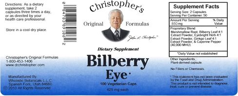 دكتور كريستوفر تركيبة عين التوت، 100 قطعة in Kuwait