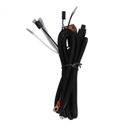 Qiilu 12V Horn Wiring Harness Relay Kit 1.9m Cable to Two Air Horn Cable Relay Harness لدراجة نارية سيارة شاحنة عالية الأداء قطع غيار السيارات الإضاءة & in Saudi Arabia