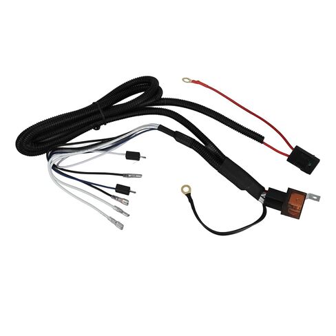 Qiilu 12V Horn Wiring Harness Relay Kit 1.9m Cable to Two Air Horn Cable Relay Harness لدراجة نارية سيارة شاحنة عالية الأداء قطع غيار السيارات الإضاءة & in Saudi Arabia