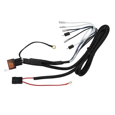 Qiilu 12V Horn Wiring Harness Relay Kit 1.9m Cable to Two Air Horn Cable Relay Harness لدراجة نارية سيارة شاحنة عالية الأداء قطع غيار السيارات الإضاءة & in Saudi Arabia
