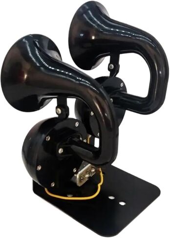 Double Snail Flute Car Truck Motorcycle Universal Horn Tweeter Super Loudspeaker 12V24V(12V) in Kuwait
