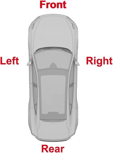 Compatible with Tesla Model 3 2017-2023 Front Door Triangular Enclosure Tweeter Speaker Assembly A-pillar Cover Horn 1095657-00-F 1095686(Left-1095657-00-F) in Kuwait