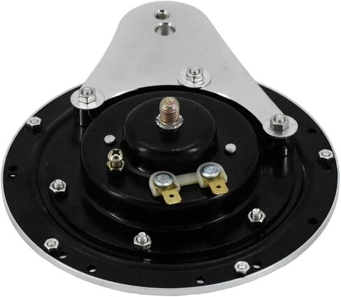 Motorcycle Horn Speaker Cover Black/Chrome Horns Cap Compatible with Harley Big Twin 1991-Up Touring Road King Softail Dyna Sportster 07-Up(Horn Speaker Cover C) in Kuwait
