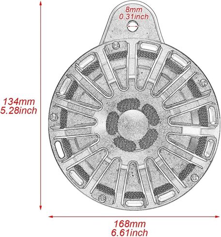 Motorcycle Horn Speaker Cover Black/Chrome Horns Cap Compatible with Harley Big Twin 1991-Up Touring Road King Softail Dyna Sportster 07-Up(Horn Speaker Cover C) in Kuwait