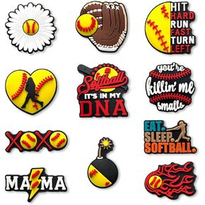 Unicorn Dog Softball Baseball Excavator Mom Mushroom Gay Shoe Charms, Cute Croc Charms Pack for Shoe Decoration in Saudi Arabia