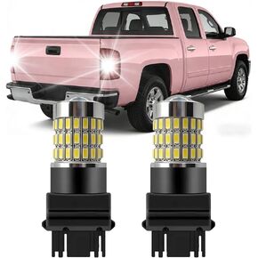 3157 مصابيح إشارة الانعطاف لسيارة Chevy Silverado/GMC Sierra 1500 2500 2001-2013، 3057 4057 أضواء وقوف السيارات، 6000LM سطوع 360%، 6000K أبيض، التوصيل والتشغيل، قطعتان in Kuwait