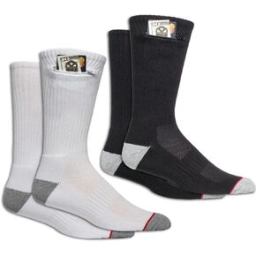 Crew XL - عبوتان، أبيض وأسود - Pocketsocks.com in Kuwait