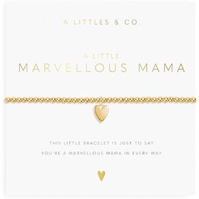 A LITTLE MARVELOUS MAMA Gold-Tone Plated Bracelet 6 7/8" stretch in Saudi Arabia