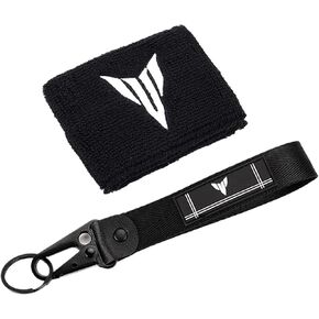 Accessories Brake Fluid Reservoir Cover Elastic Cuff Sock Logo MT Keychain Compatible with TRACER9 /GT Tracer9gt MT09 Mt10 2023 Mt07 (Size : 1 Sock 1 Chain-White) in Saudi Arabia
