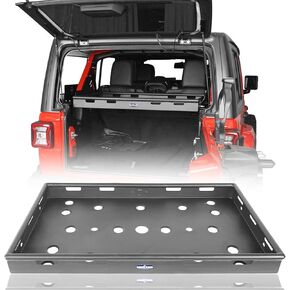 JLU Interior Rear Cargo Basket Luggage Management Rack Compatible with 2018-2026 Jeep Wrangler JL Unlimited (Only for Hard Top & Sky One-Touch Power Top) in Saudi Arabia