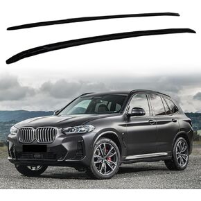 Glossy Black Roof Rack Rail Cover Fits for BMW X3 G01 2018 2019 2020 2021 2022 2023 2024 Silver Updated to Black in Saudi Arabia