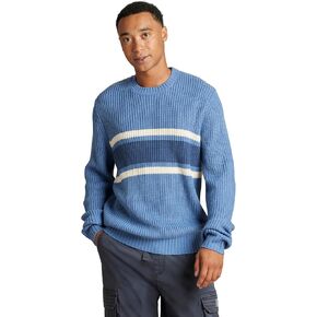 UNIONBAY Men's Huxley Acrylic Crew Varsity Stripe Sweater in Saudi Arabia