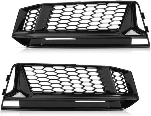 LQI Fog Light Covers Frames Matte Black Pair Compatible with BMW 3 Series E46, Fit for BMW E46 M3 2-Door 2001-2006 Left and Right Bumper Fog Lamp Cover in Saudi Arabia