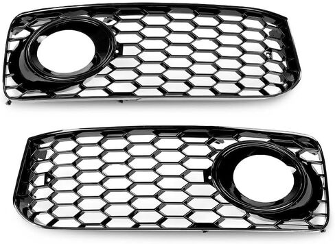LQI Fog Light Covers Frames Matte Black Pair Compatible with BMW 3 Series E46, Fit for BMW E46 M3 2-Door 2001-2006 Left and Right Bumper Fog Lamp Cover in Saudi Arabia