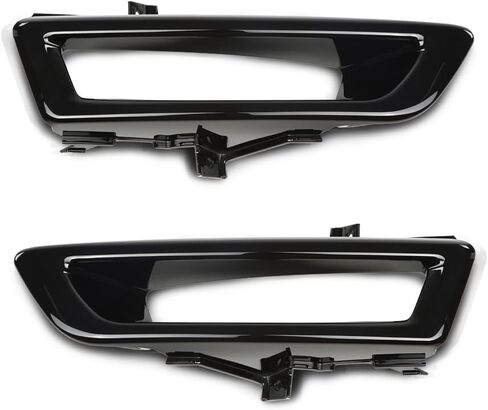 LQI Fog Light Covers Frames Matte Black Pair Compatible with BMW 3 Series E46, Fit for BMW E46 M3 2-Door 2001-2006 Left and Right Bumper Fog Lamp Cover in Saudi Arabia