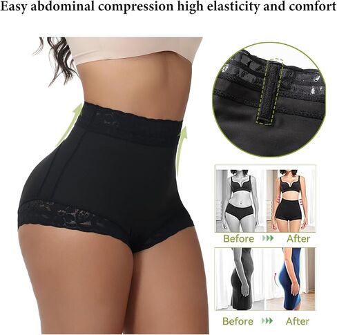 Pehhim Butt Lifter Panties with Pads Lace Tummy Control Shapewear Fajas Colombianas Moldeadoras Comfortable underwear in Saudi Arabia
