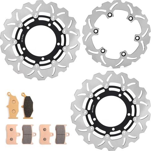 for Suzuki B-King GSX1300BK ABS 2008-2012 Front Rear Brake Disc Rotors Pads in Saudi Arabia