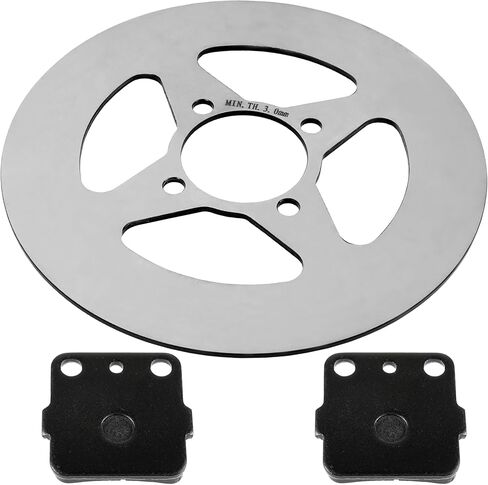 Caltric Rear Wheel Brake Disc Rotor with Brake Pad Compatible with Yamaha YFZ450 2004 2005 in Saudi Arabia