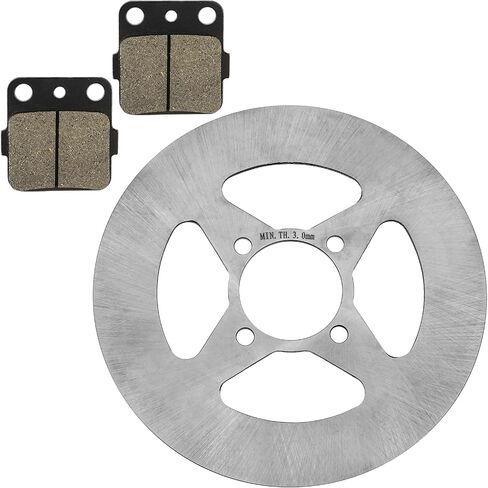 Caltric Rear Wheel Brake Disc Rotor with Brake Pad Compatible with Yamaha YFZ450 2004 2005 in Saudi Arabia