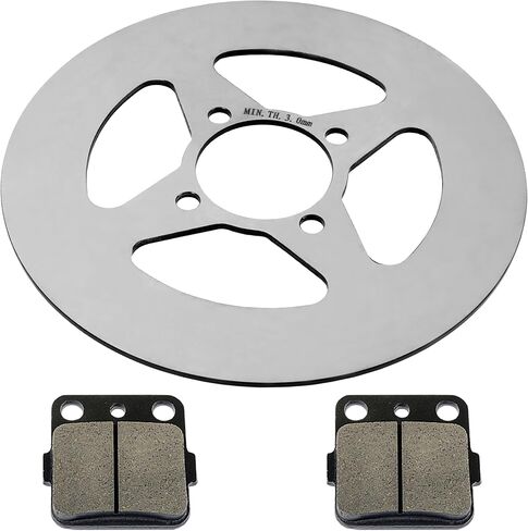 Caltric Rear Wheel Brake Disc Rotor with Brake Pad Compatible with Yamaha YFZ450 2004 2005 in Saudi Arabia