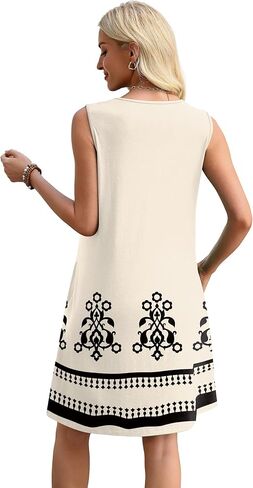 Sipaya Summer Dresses for Women 2026 Casual V Neck Sleeveless Boho Dress with Pockets Spring Fashion Clothing Travel Outfits in Kuwait