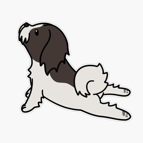 MAGNET Havanese Yoga ملصق مغناطيسي من الفينيل مضاد للماء ملصق مغناطيسي للسيارة 5" in Saudi Arabia