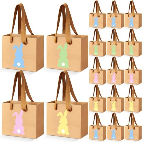Tenceur 48 Pcs Mini Christmas Kraft Gift Bags with Handle Small Xmas Paper Treat Bags with Snowflake Xmas Tree Plaid Reindeer Car Patterns for Merry Christmas Holiday Party Favor Supplies in Saudi Arabia