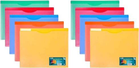 Waterproof Poly File Folders with Top Tab, Letter Size, Single Colors, 10pcs Pack in Saudi Arabia