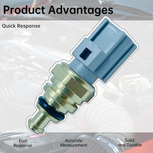 Engine Coolant Temperature Sensor Compatible with Ford 2015-2019 F-350 F-450 F-550 Super Duty 2001-2007 Courier 2015-2016 C-Max 2012-2016 Edge 2001-2019 Escape 2001-2015 Explorer 2006-2019 Fusion in Kuwait
