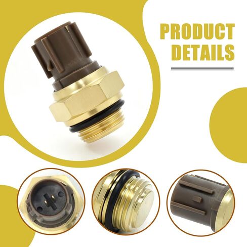 Engine Coolant Temperature Sensor Compatible with 1992-2001 Civic 1995-2004 Odyssey 1992-2001 Civic 1995-2004 Odyssey,Replacement for OEM 37760-P00-003. in Kuwait