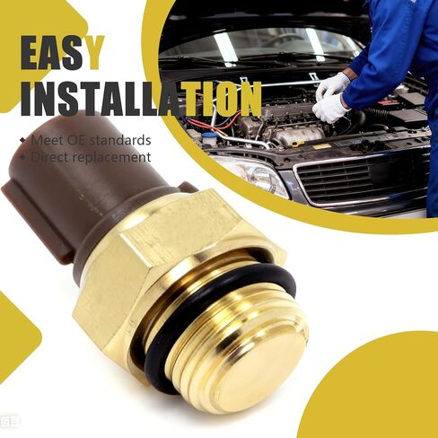 Engine Coolant Temperature Sensor Compatible with 1992-2001 Civic 1995-2004 Odyssey 1992-2001 Civic 1995-2004 Odyssey,Replacement for OEM 37760-P00-003. in Kuwait