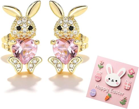 Easter Earrings for Women Cute Rabbit Bunny Earrings Peeps Spring Jewelry Gifts Easter Basket Stuffers Dresses Outfit Accessories in Kuwait