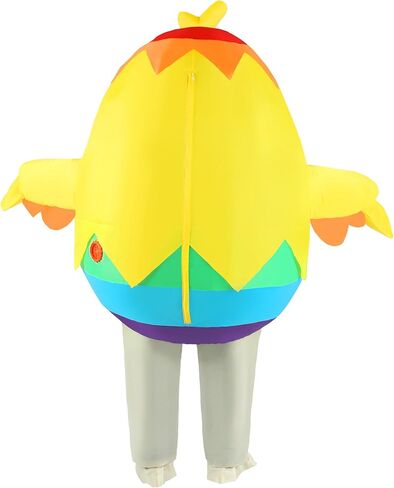 Easter Inflatable Chicken Costume for Adult, Funny Full Body Easter Eggs Chick Blow up Suit Halloween Cosplay Party Men Women in Kuwait
