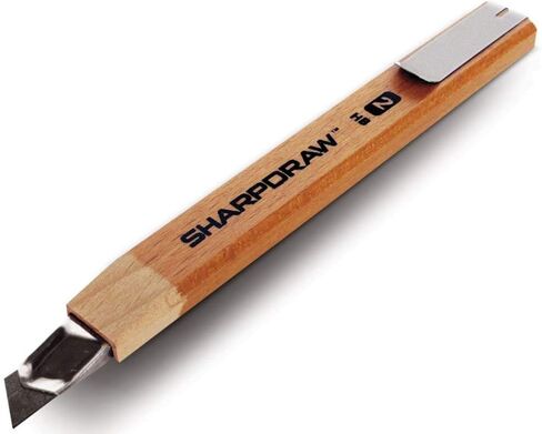 قلم نجار ذو خط رفيع من SHARPDRAW - الجرافيت المقوى بألياف الكربون لخطوط حادة متناسقة - مقبض من الخشب الحقيقي - خط 0.8 مم للنجارين وعمال الخشب in Saudi Arabia