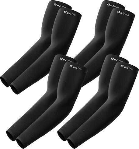 Bebila Arm Sleeves for Men Women, UV Sun Protection Sports Cooling Compression Sleeves for Basketball Golf Outdoor in Saudi Arabia