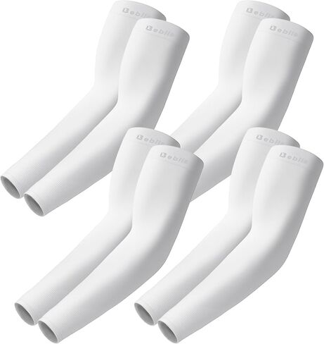 Bebila Arm Sleeves for Men Women, UV Sun Protection Sports Cooling Compression Sleeves for Basketball Golf Outdoor in Saudi Arabia