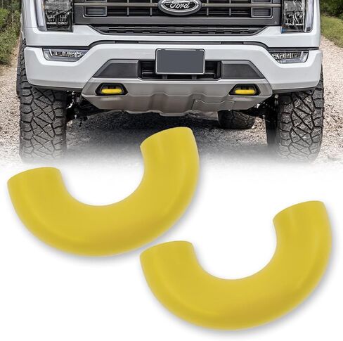 RECON - يناسب موديلات 15-23 F150 وRaptor وأغطية خطافات السحب، مجموعة مكونة من قطعتين من أغطية مطاط السيليكون بنسبة 100% شديدة التحمل ومتينة وحماية فريدة من نوعها (أبيض) in Saudi Arabia