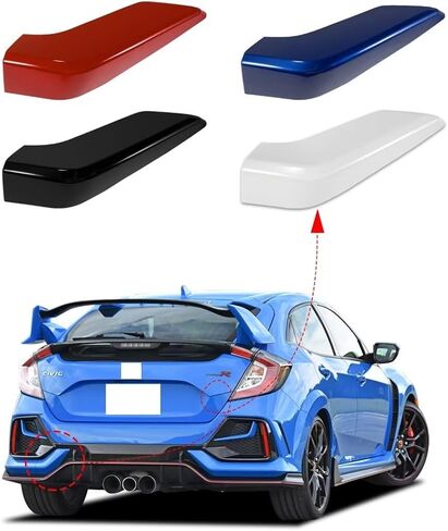 Rear Bumper Tow Hook Cover Cap Towing Eye for Honda Civic Hatchback 2017 2018 2019 2020 2021 71506-TGG-A00 71506TGGA00 Bumper Towing Hook Eye Cap (Black, Left Driver Side) in Saudi Arabia