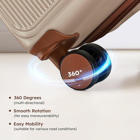 طقم حقائب سفر من 4 قطع قابلة للتوسيع من Suitour (14 بوصة و19 بوصة و23 بوصة و27 بوصة) مجموعات حقائب ABS صلبة مع عجلات دوارة وحقيبة سفر للأمتعة in Kuwait