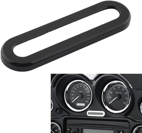 SIKUAI Instrument Indicator Bezel Lamp Frame 1 Pc for Road Glide and for Trike models (1996-2013) Aluminium alloy Black in Saudi Arabia