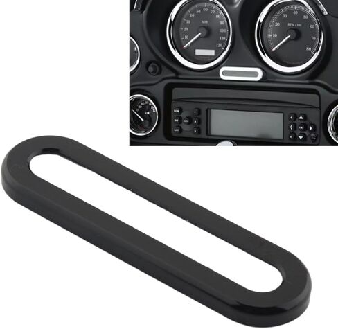 SIKUAI Instrument Indicator Bezel Lamp Frame 1 Pc for Road Glide and for Trike models (1996-2013) Aluminium alloy Black in Saudi Arabia