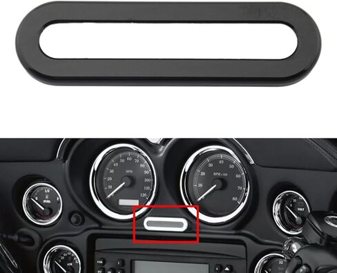 SIKUAI Instrument Indicator Bezel Lamp Frame 1 Pc for Road Glide and for Trike models (1996-2013) Aluminium alloy Black in Saudi Arabia
