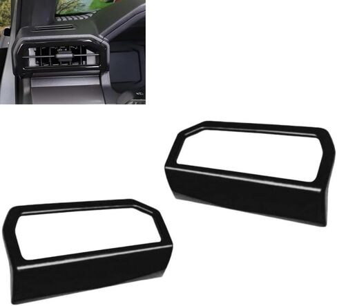 Dashboard Air Vent Outlet Cover Compatible with Tacoma and 4Runner Interior Accessories Air-Conditioner Wind Outlet Frame Cover Trim Accessories (Black) in Saudi Arabia