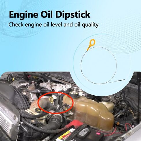 Engine Oil Dipstick Compatible with Ford F250 F350 F450 F550 Super Duty 6.4L Powerstroke Diesel 2008 2009 2010 Replaces 8C3Z6750A in Saudi Arabia