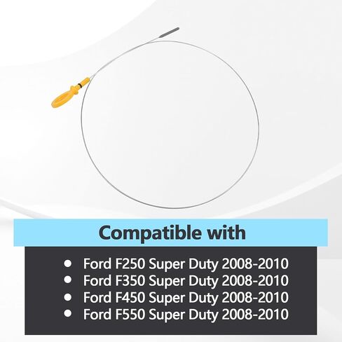 Engine Oil Dipstick Compatible with Ford F250 F350 F450 F550 Super Duty 6.4L Powerstroke Diesel 2008 2009 2010 Replaces 8C3Z6750A in Saudi Arabia