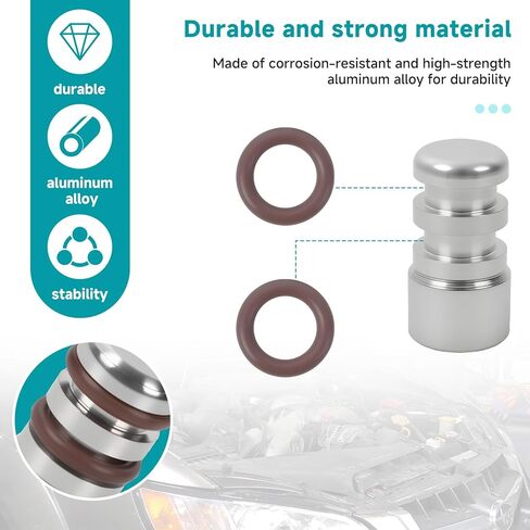 لقابس وعاء زيت أنبوب مقياس العمق متوافق مع تريل بليزر LS1، LS2، LS3، LS6، LQ4، LQ9، L92، L99، L33، LR4، L82، L83، L84، L86، L87، LT1، وL8B من الألومنيوم الخام مع حلقة O in Kuwait