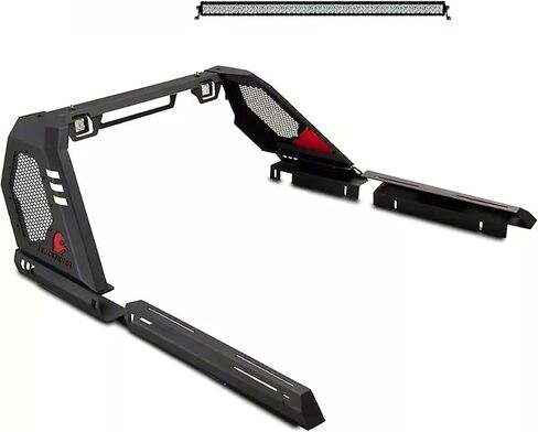 Black Horse Vigor Roll Bar Modular Black W / 40 "LED Light Bar متوافق مع 2005-2021 Nissan Frontier-VIRB07B-KIT in Saudi Arabia