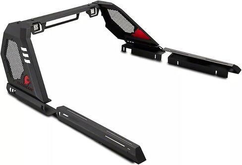 Black Horse Vigor Roll Bar Modular Black W / 40 "LED Light Bar متوافق مع 2005-2021 Nissan Frontier-VIRB07B-KIT in Saudi Arabia