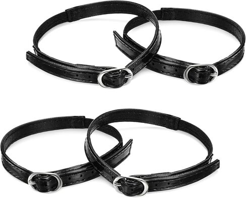 2 Pairs Shoe Straps, Detachable Ankle Strap for Heels, PU Leather Shoe Straps Extender Replacement with Buckle for Women Fixing Loose Heel in Saudi Arabia